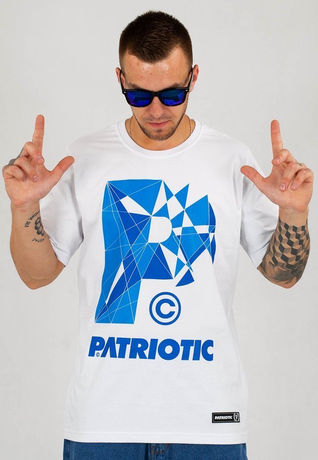 T-shirt Patriotic P Shatter biały