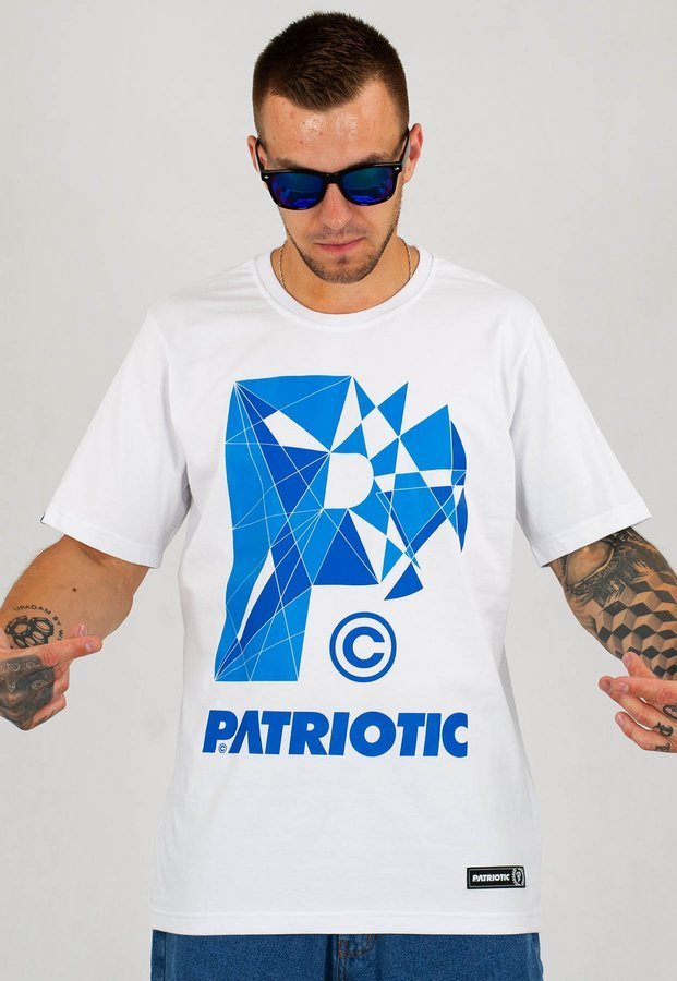 T-shirt Patriotic P Shatter biały