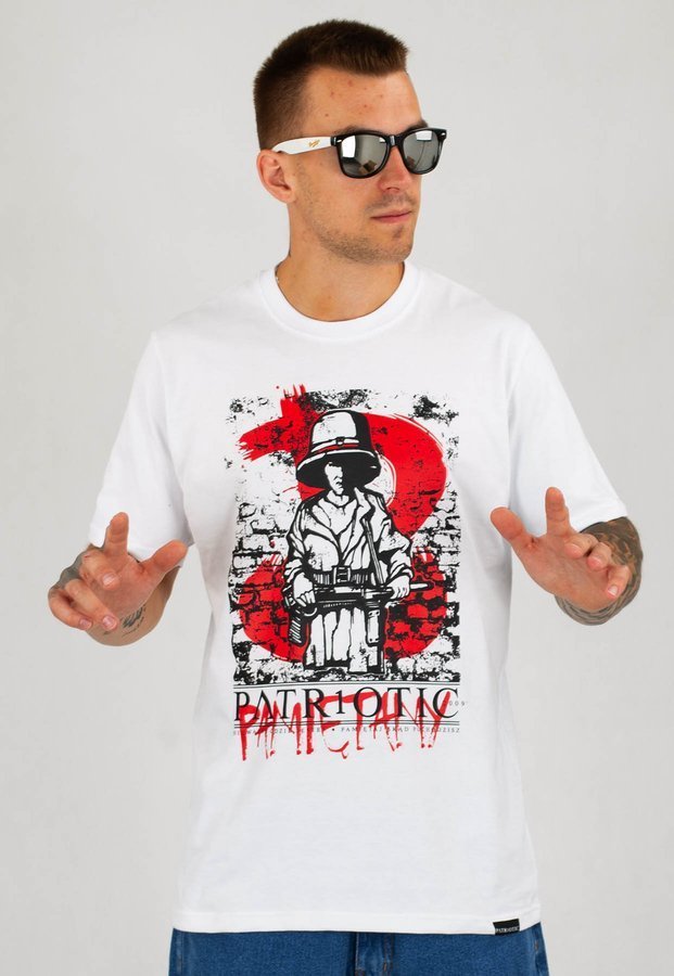 T-shirt Patriotic Pamiętamy biały