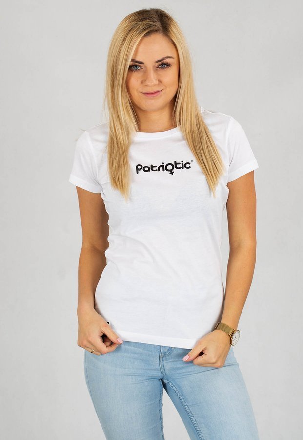 T-shirt Patriotic Pat Girl biały