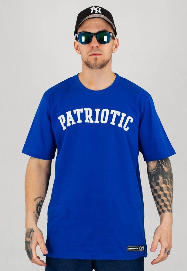 T-shirt Patriotic Patch niebieski