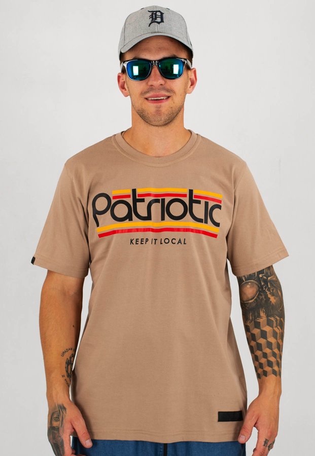 T-shirt Patriotic Patriotic beżowy