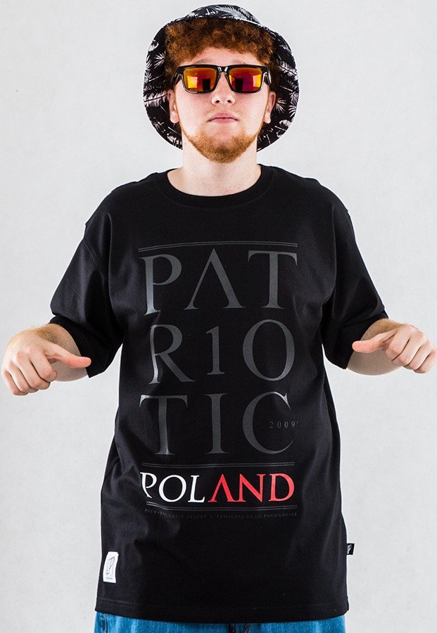 T-shirt Patriotic Poland czarny
