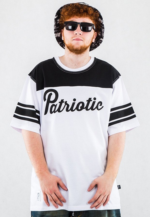 T-shirt Patriotic Shoulder czarno biały