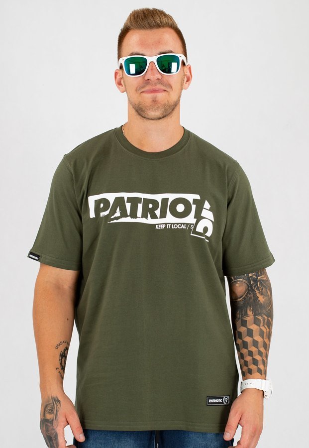 T-shirt Patriotic Sticker oliwkowy