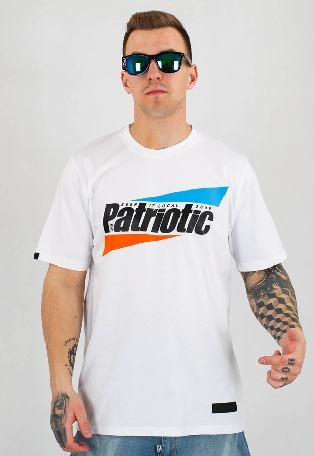 T-shirt Patriotic Trigonal biała