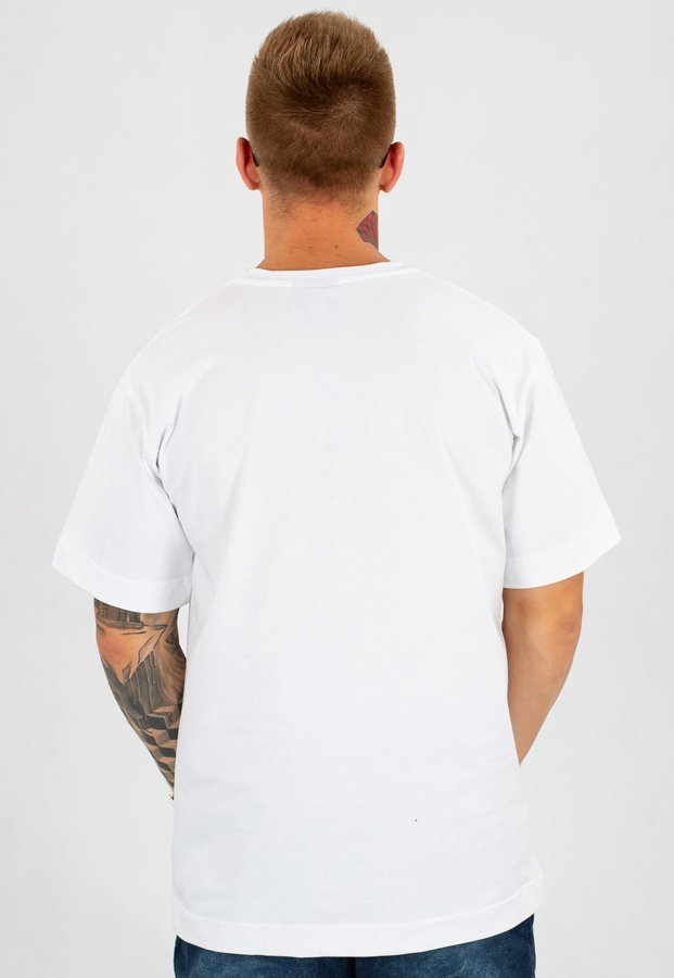 T-shirt PihSzou Dyskografia biały