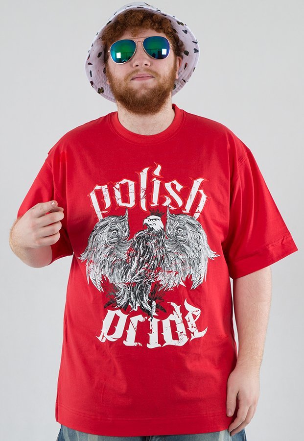 T-shirt PihSzou Polish Pride czerwony