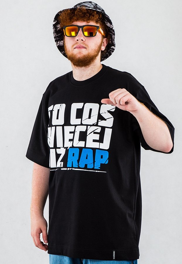 T-shirt PihSzou To Coś Więcej Niż Rap czarno niebieski