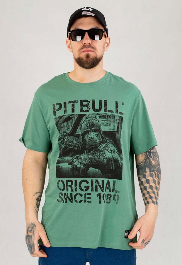 T-shirt Pit Bull 170 Drive miętowy