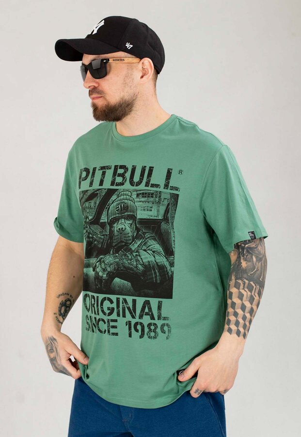 T-shirt Pit Bull 170 Drive miętowy