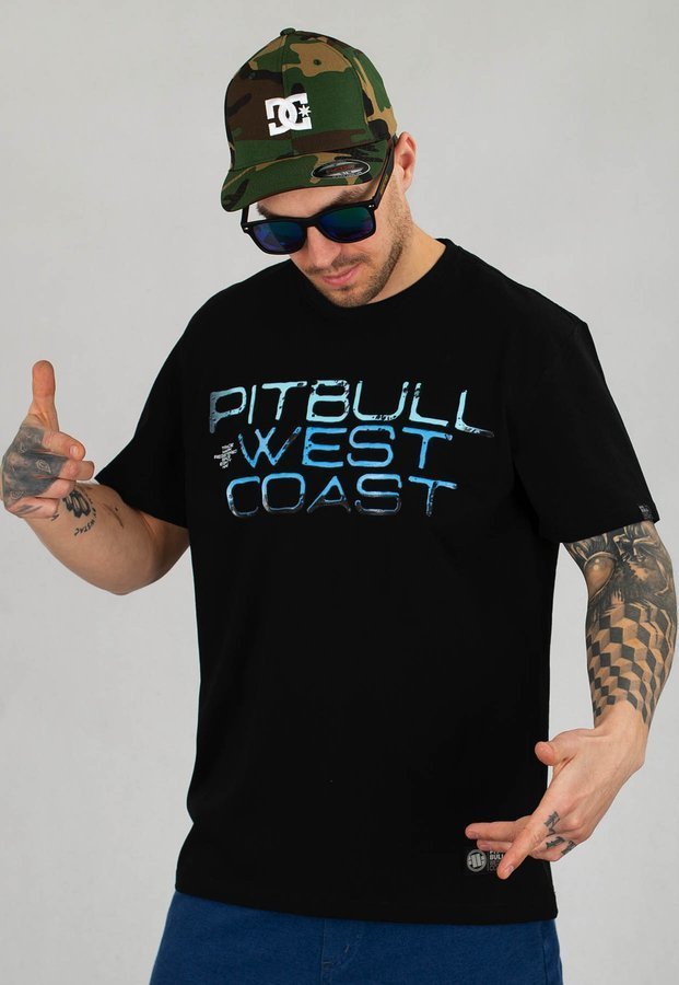 T-shirt Pit Bull Bed 21 Weapon Middle Weigh czarny