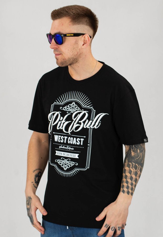 T-shirt Pit Bull Beer czarny