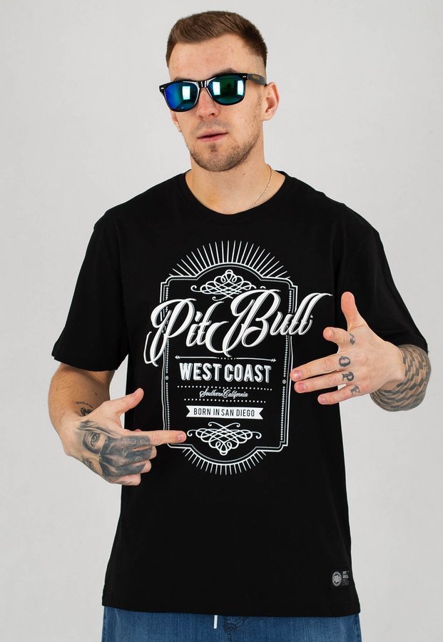 T-shirt Pit Bull Beer czarny