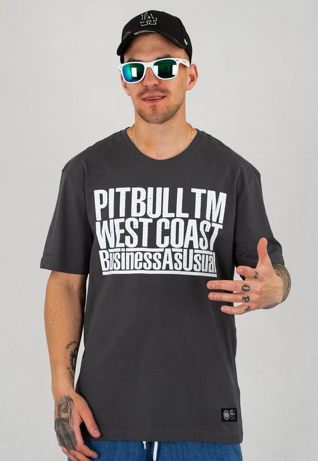 T-shirt Pit Bull Business As Usual grafitowy