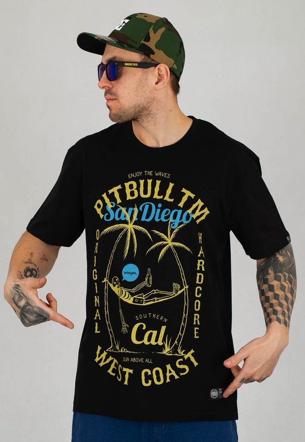T-shirt Pit Bull Cal Middle Weight czarny