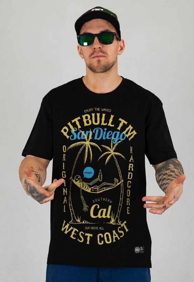 T-shirt Pit Bull Cal Middle Weight czarny