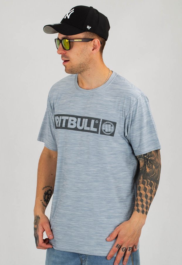 T-shirt Pit Bull Casual Sport Hilltop szary melanż