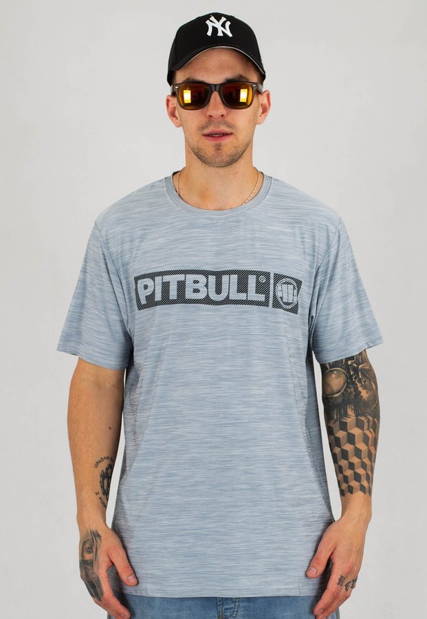 T-shirt Pit Bull Casual Sport Hilltop szary melanż