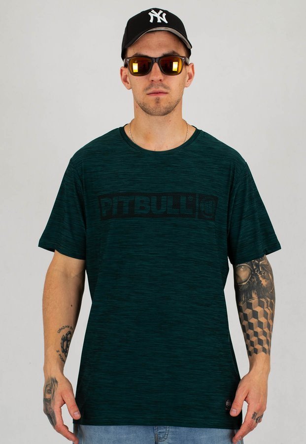 T-shirt Pit Bull Casual Sport Hilltop zielony melanż