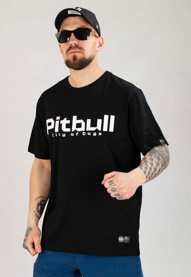 T-shirt Pit Bull City Of Dogs czarny