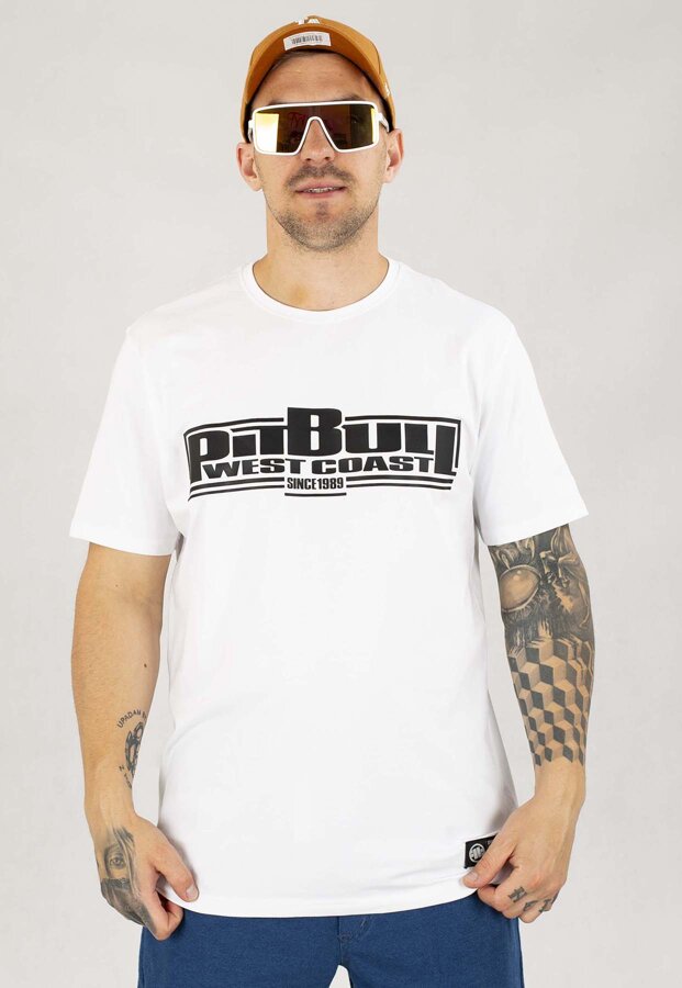 T-shirt Pit Bull Classic Boxing biały