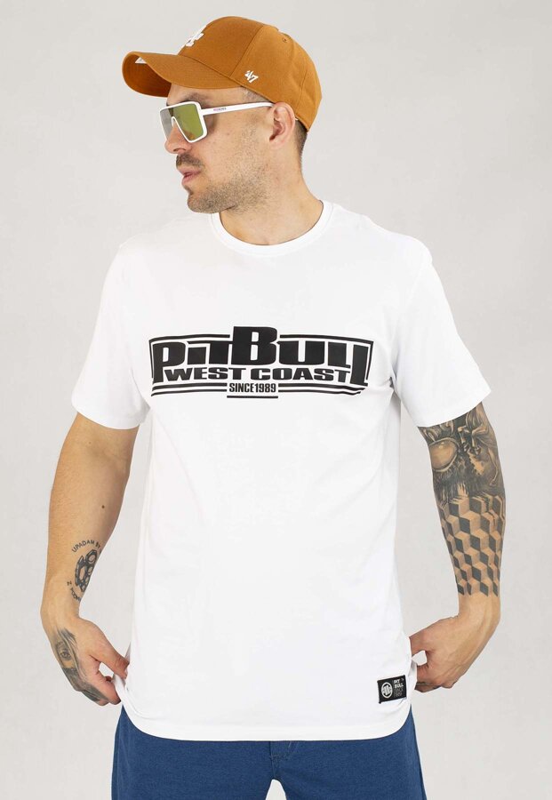 T-shirt Pit Bull Classic Boxing biały