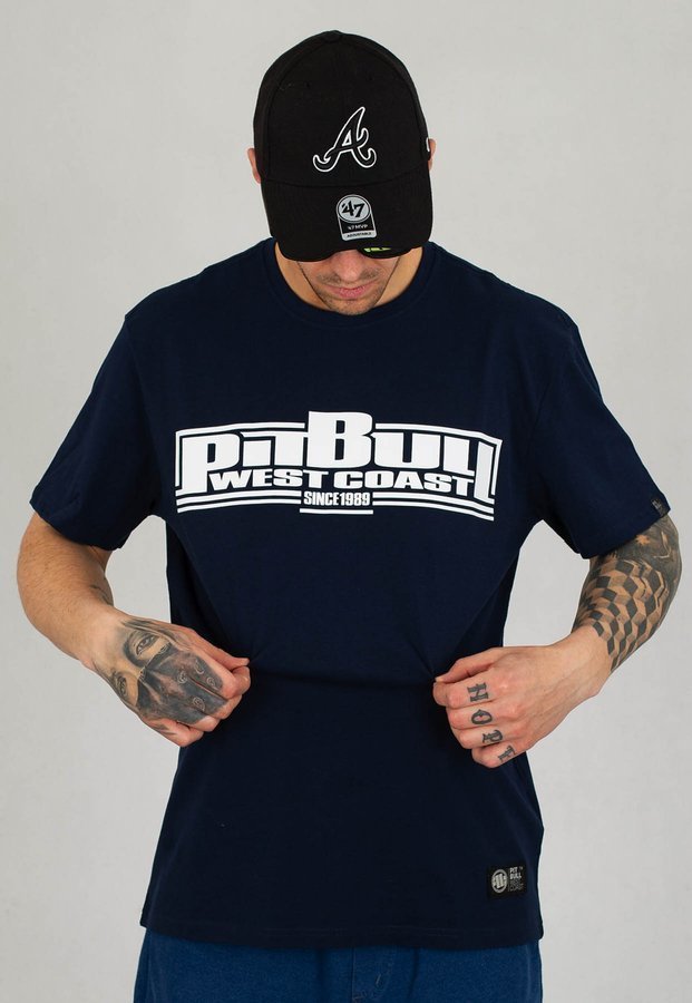 T-shirt Pit Bull Classic Boxing granatowy