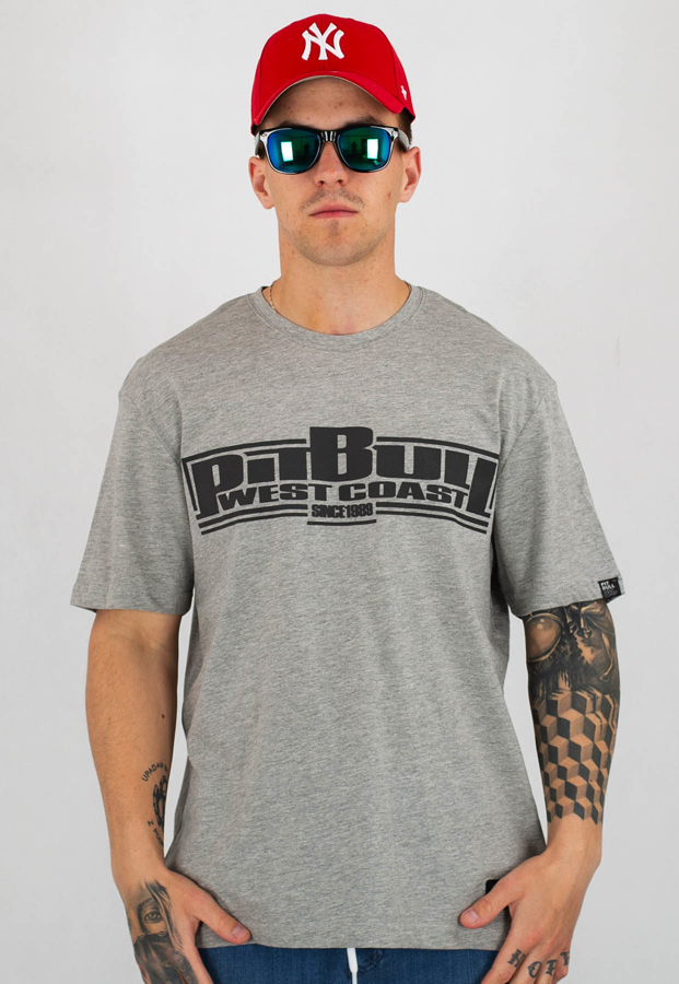 T-shirt Pit Bull Classic Boxing szary