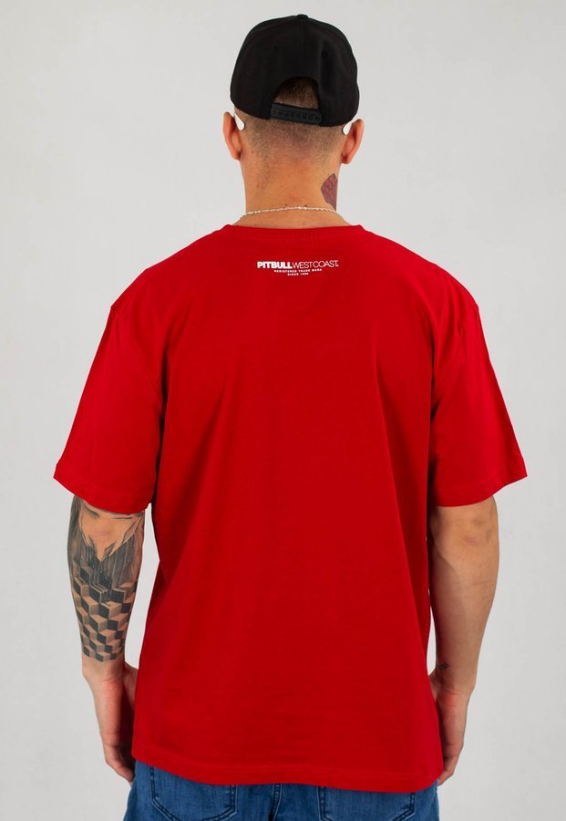 T-shirt Pit Bull Classic Logo czerwony
