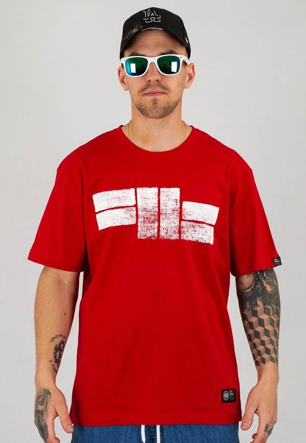 T-shirt Pit Bull Classic Logo czerwony
