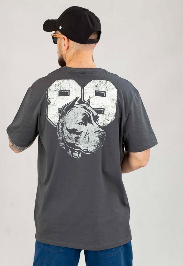 T-shirt Pit Bull Dog 89 grafitowy
