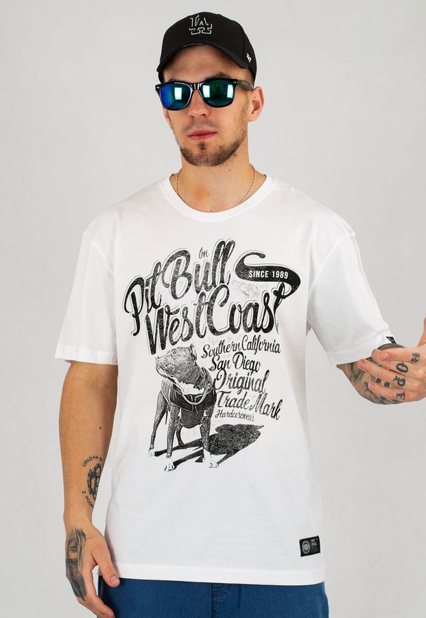 T-shirt Pit Bull Doggy biały