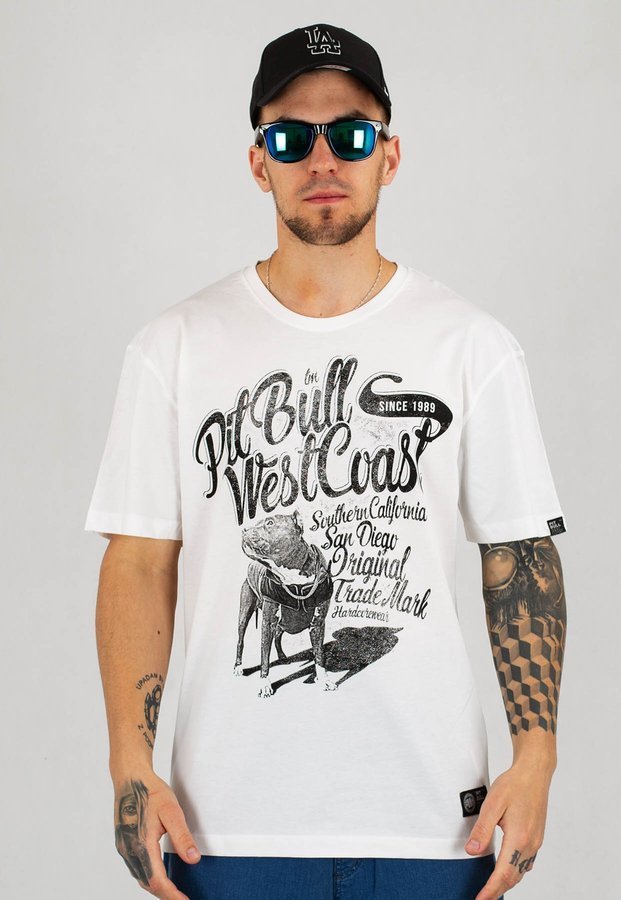 T-shirt Pit Bull Doggy biały