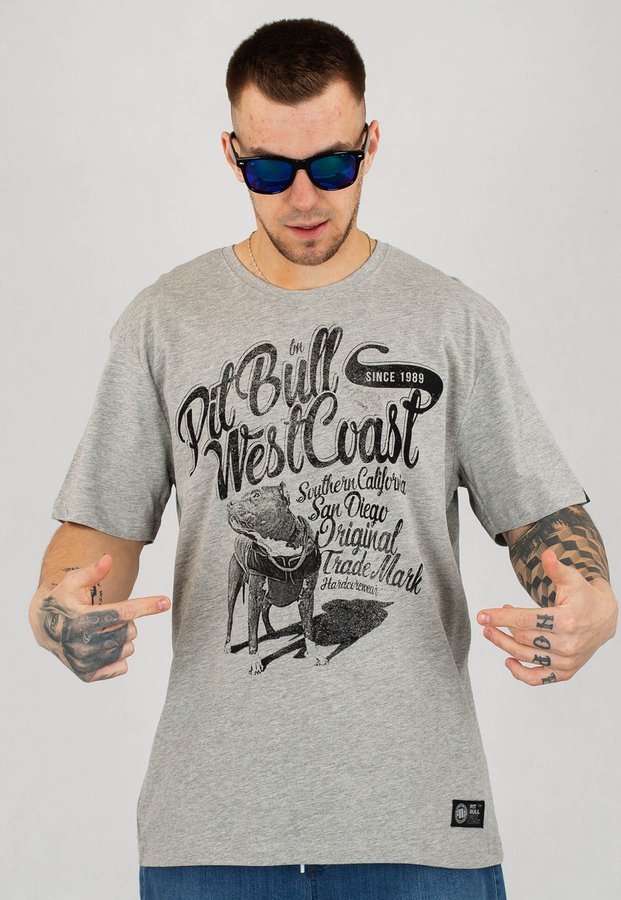 T-shirt Pit Bull Doggy szary