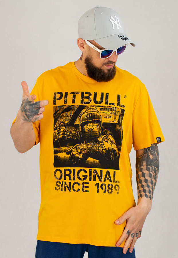 T-shirt Pit Bull Drive żółty