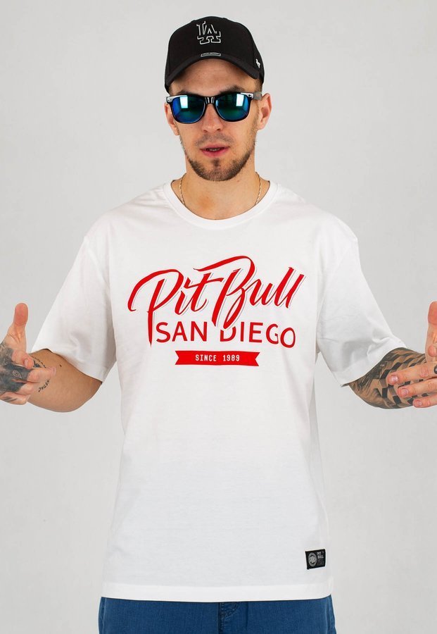 T-shirt Pit Bull El Jefe biały