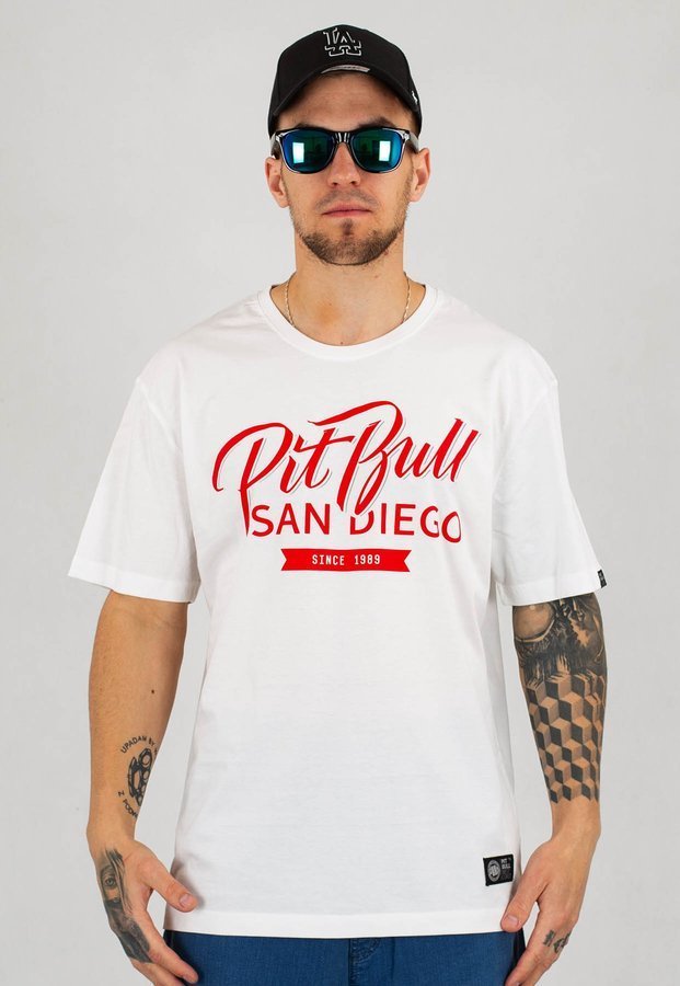 T-shirt Pit Bull El Jefe biały