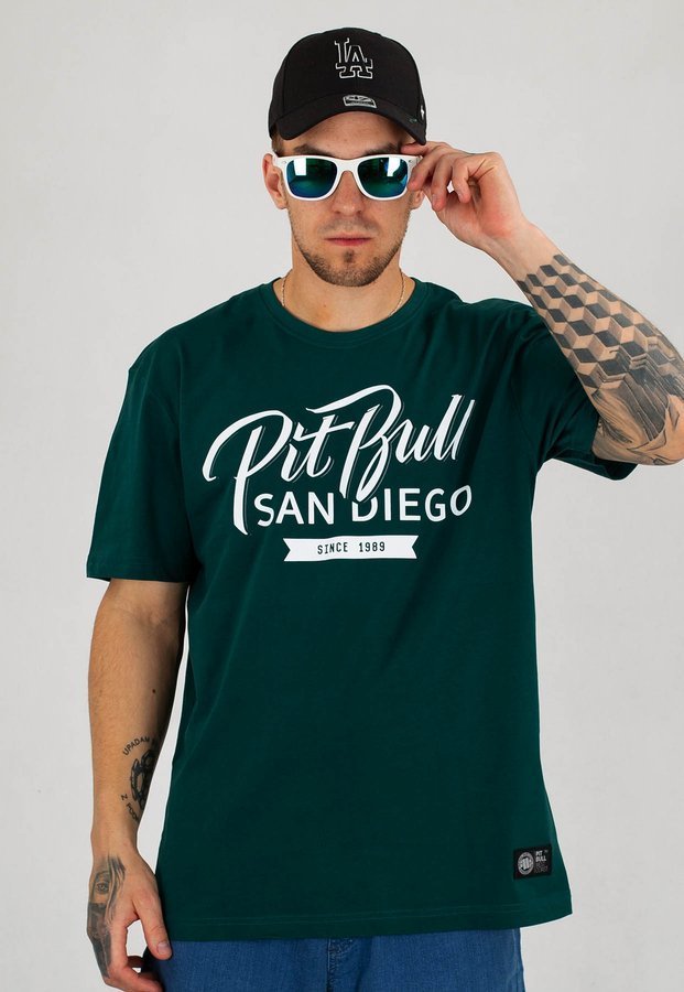 T-shirt Pit Bull El Jefe ciemno zielony