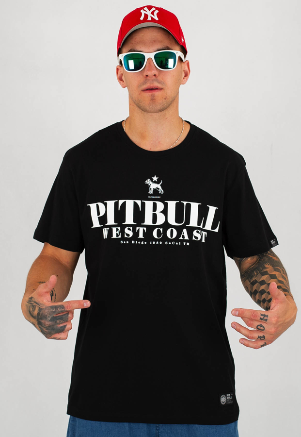 T-shirt Pit Bull Flamingo czarny