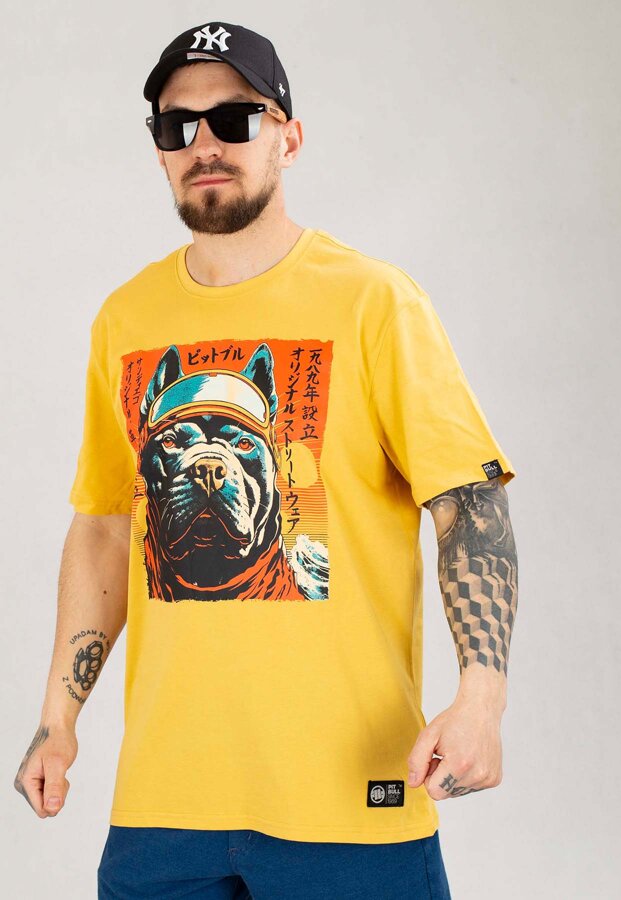 T-shirt Pit Bull Fuji żółty