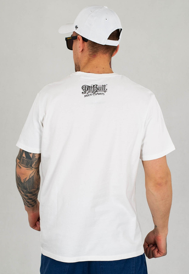 T-shirt Pit Bull Garment Washed Multisport biały