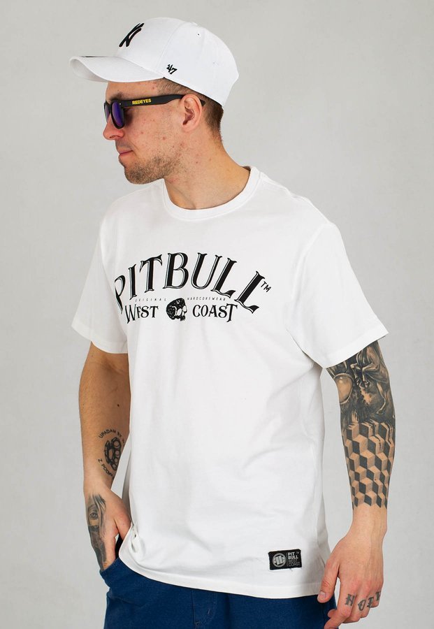 T-shirt Pit Bull Garment Washed San Diego 89 biały