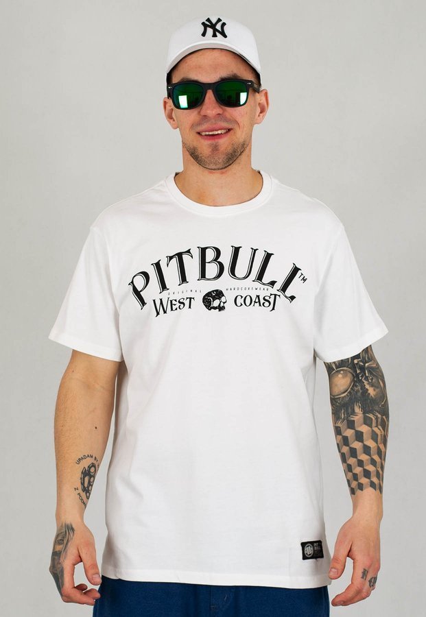 T-shirt Pit Bull Garment Washed San Diego 89 biały