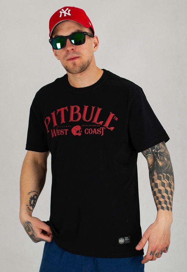 T-shirt Pit Bull Garment Washed San Diego 89 czarny