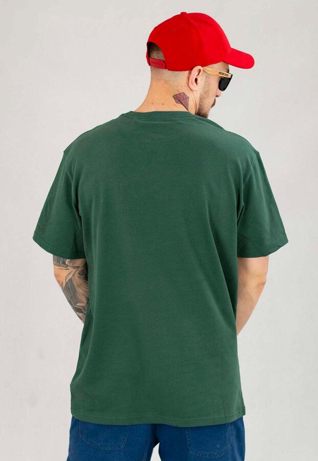 T-shirt Pit Bull Garment Washed USA Cal zielony