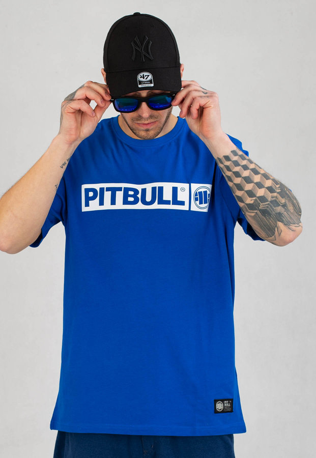 T-shirt Pit Bull Hilltop 170GSM niebieski