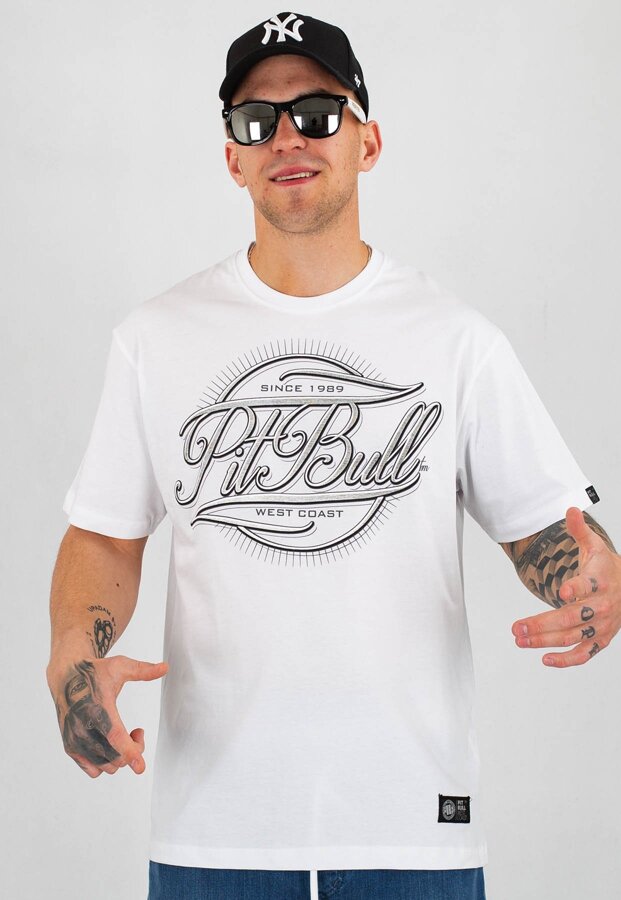 T-shirt Pit Bull IR biały