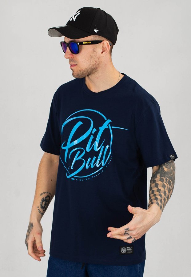 T-shirt Pit Bull Inside ciemno granatowy