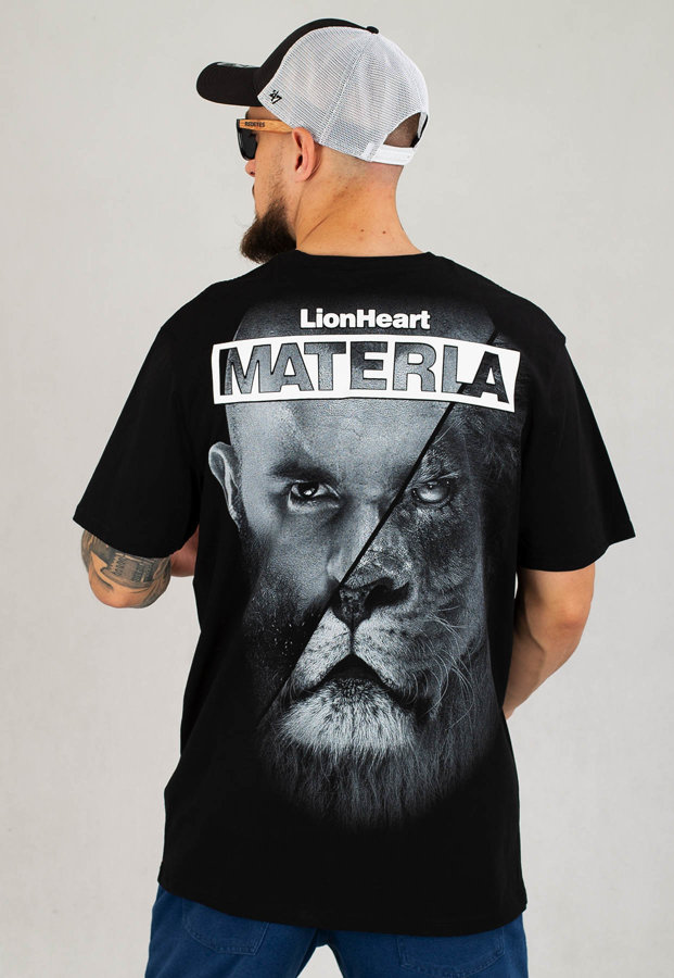 T-shirt Pit Bull KSW 83 Materla Lion Heart czarny